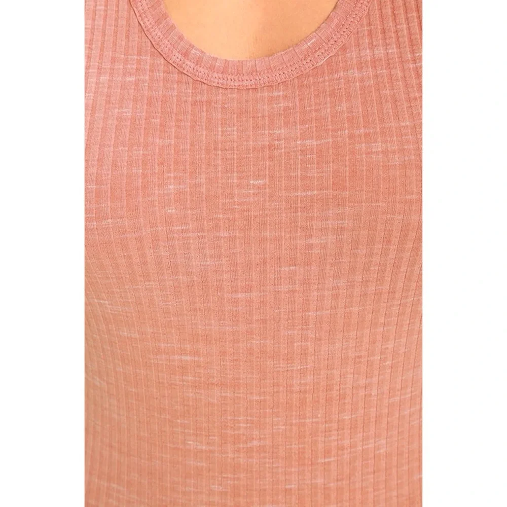 Free People Secret Sides Blush Pink Bodysuit - Picture 6 of 9